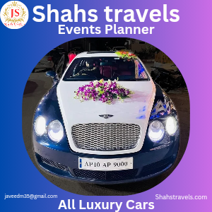 Shahs travels events planner, luxury car